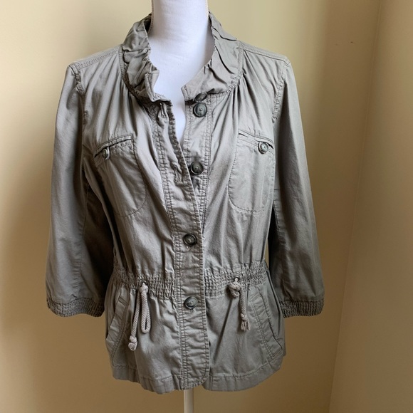 LOFT Jackets & Blazers - LOFT grey cotton jacket